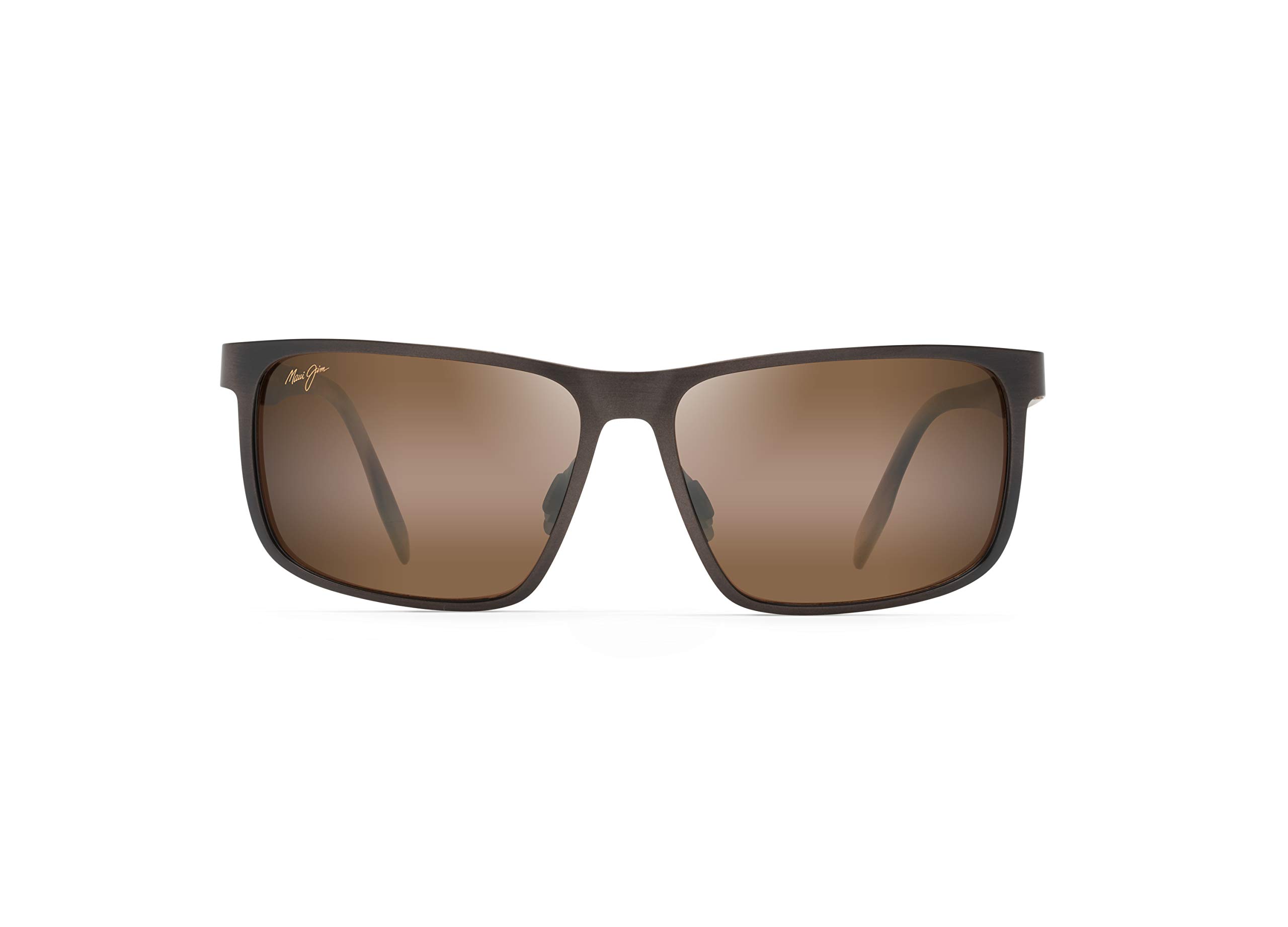 Maui Jim Men's Wana Polarized Rectangular Sunglasses – UV Protection, Lightweight & Stylish for Outdoor Activities, Driving, Beach & Travel