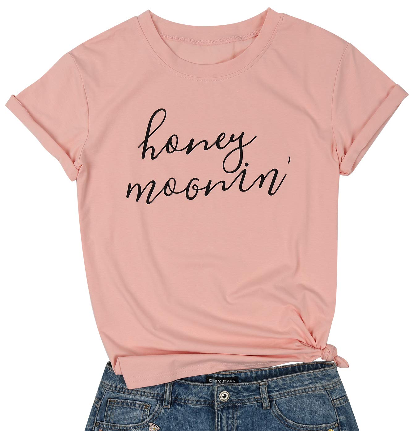 Women's Honeymoon Shirt - Cute Bridal Shower Gift Tee for Bride Team, Engagement Announcement & Bachelorette Party - Perfect for Wedding Vacations, Girls Trips & Romantic Getaways