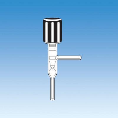 8190-18 High Vacuum 90 Degree Stopcock with PTFE Seal, 0-8mm Size - Ideal for Laboratory Glassware & Chemistry Experiments
