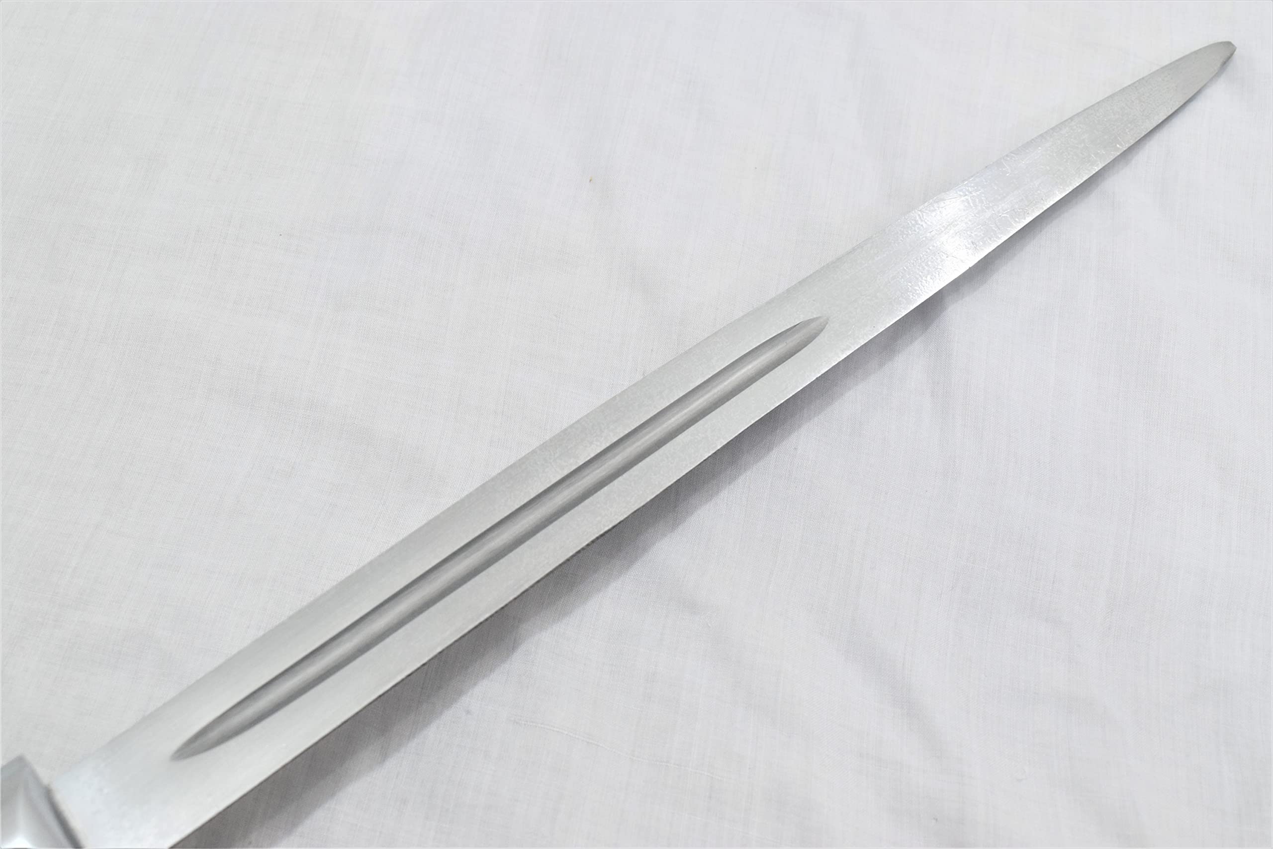 Angel Blade with Display Stand - Supernatural Silver Collectible Knife for Cosplay, Halloween, and Fantasy Decor