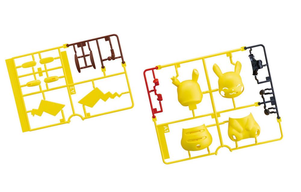 Bandai Quick Model #16 Pokemon Pikachu Sitting Pose Model Kit - Perfect for Collectors, Gifts & Anime Fans - Great for Display, DIY Projects & Pokemon Themed Decor