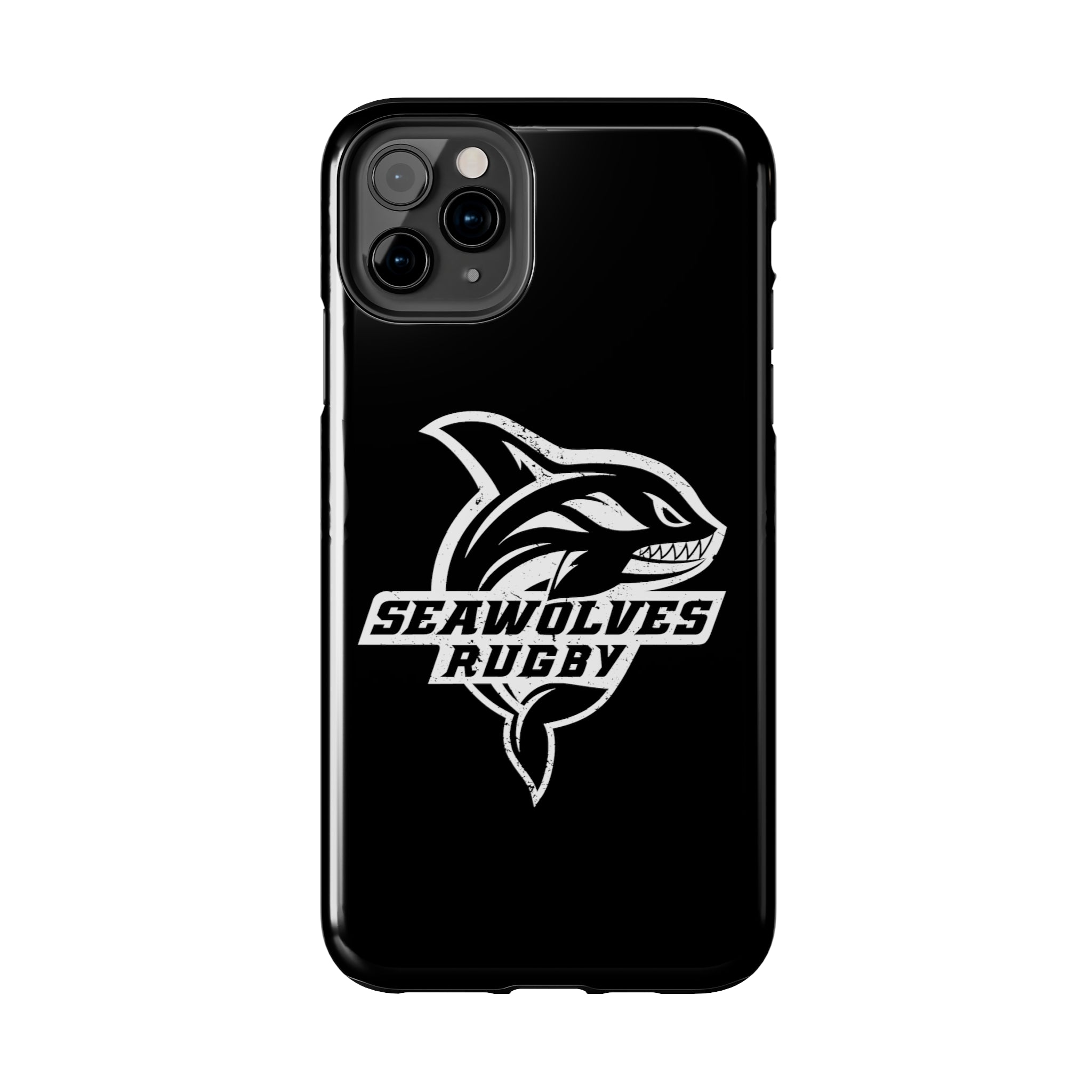 Seawolves Black Rugged Phone Case - Durable & Shockproof Protection for iPhone & Android - Perfect for Outdoor, Sports & Daily Use