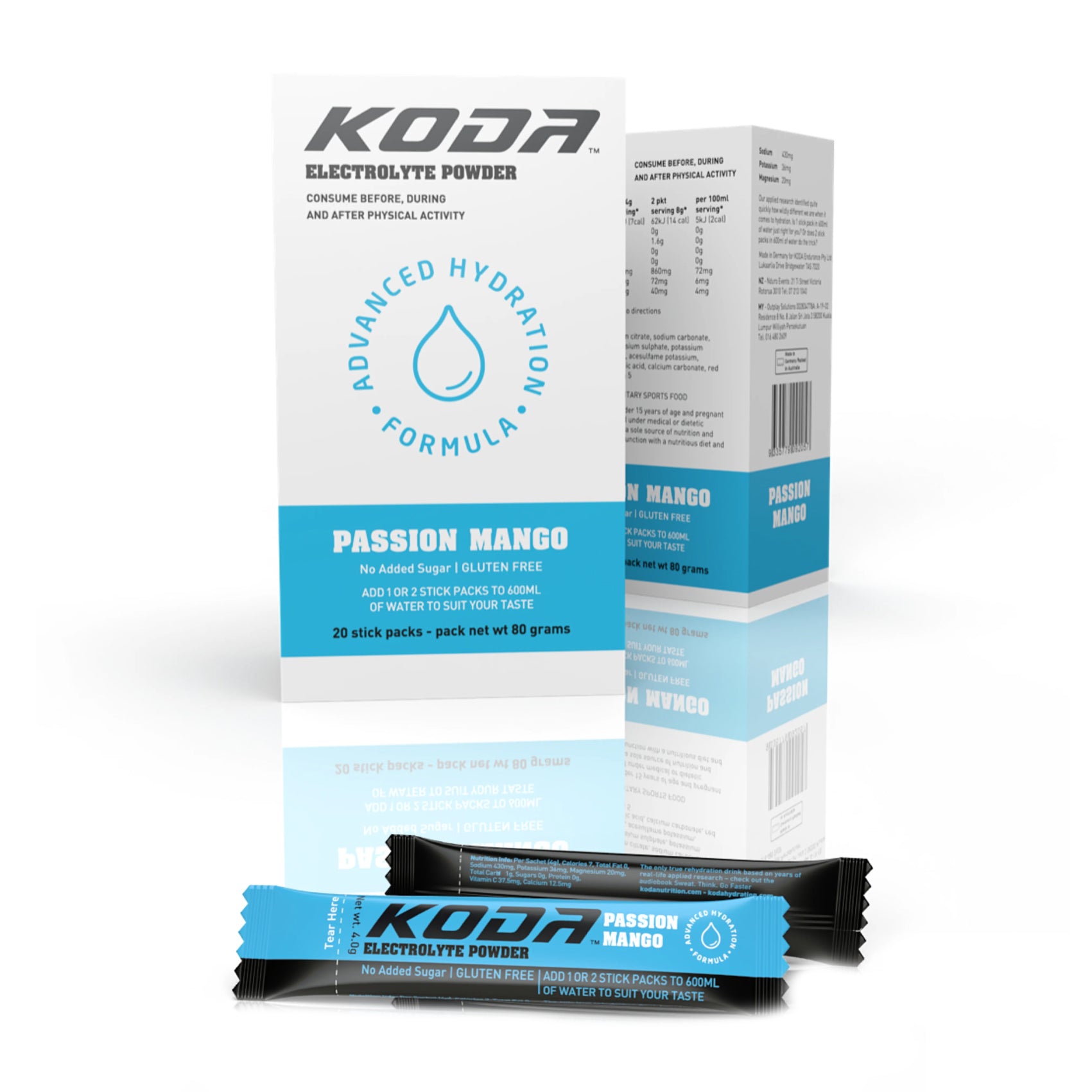 KODA Electrolyte Stick - Fast Hydration & Energy Boost with Essential Minerals | Perfect for Workouts, Travel & Daily Hydration