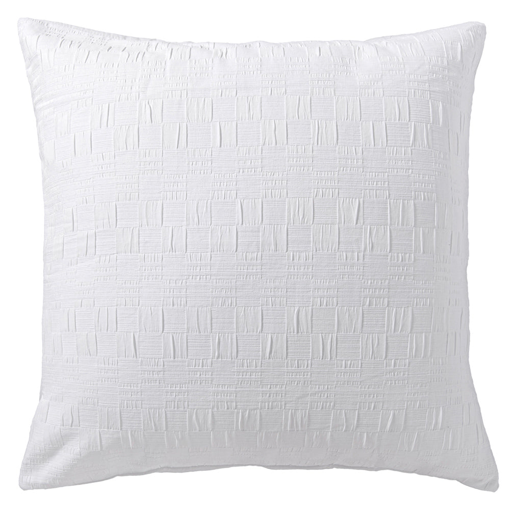 Premium Cosmo White European Pillowcase Set - 100% Cotton Luxury Bedding for Hotel & Home Decor - Soft Breathable Pillow Covers for Ultimate Comfort (Perfect for Master Bedroom, Guest Room & Airbnb)