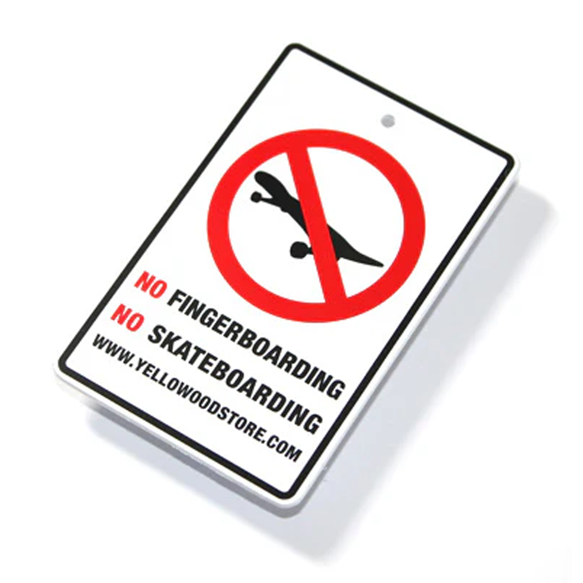 Yellowood No Fingerboarding Sign - Durable Skateboard Warning Sign for Parks, Schools & Public Areas - Perfect for Safety and Compliance