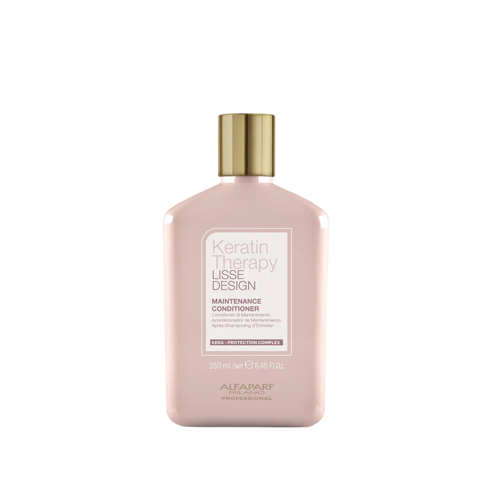 Alfaparf Lisse Design Keratin Smoothing Maintenance Conditioner 250ml - Hydrating Hair Treatment for Frizz Control & Shine - Perfect for Daily Use & Salon-Quality Results at Home