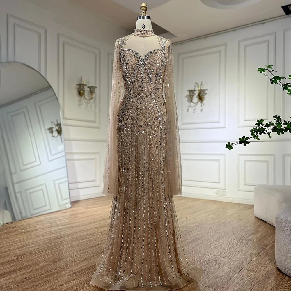 Serene Hill 2025 Luxury Dubai Sweetheart Mermaid Beaded Evening Gown for Women - Elegant Formal Dress for Prom, Gala, Wedding & Special Occasions