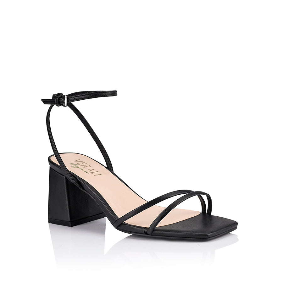 Stevie Block Heel Sandals for Women - Comfortable Chunky Heel Summer Shoes in Black | Perfect for Weddings, Parties & Office Wear