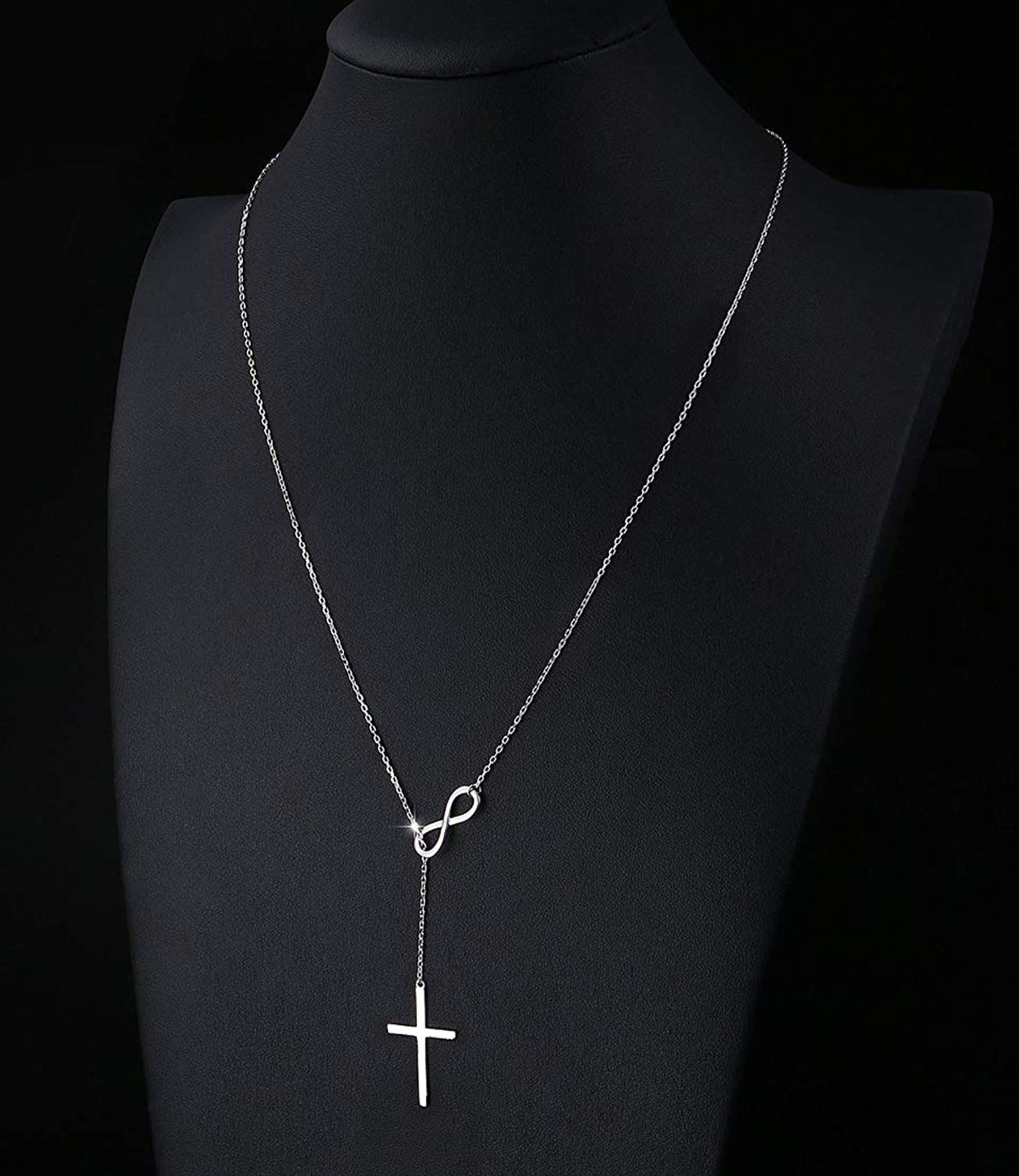 Elegant Small Cross Pendant Necklace for Women - Dainty Simple Gold/Silver Cross Necklace - Perfect Mothers Day Gift, Birthday Present for Her - Ideal for Church, Everyday Wear & Special Occasions