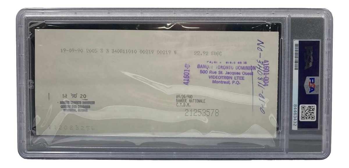 Authentic Maurice Richard Signed Montreal Canadiens Bank Check #238 PSA/DNA Certified - Rare Hockey Memorabilia for Collectors & Sports Fans