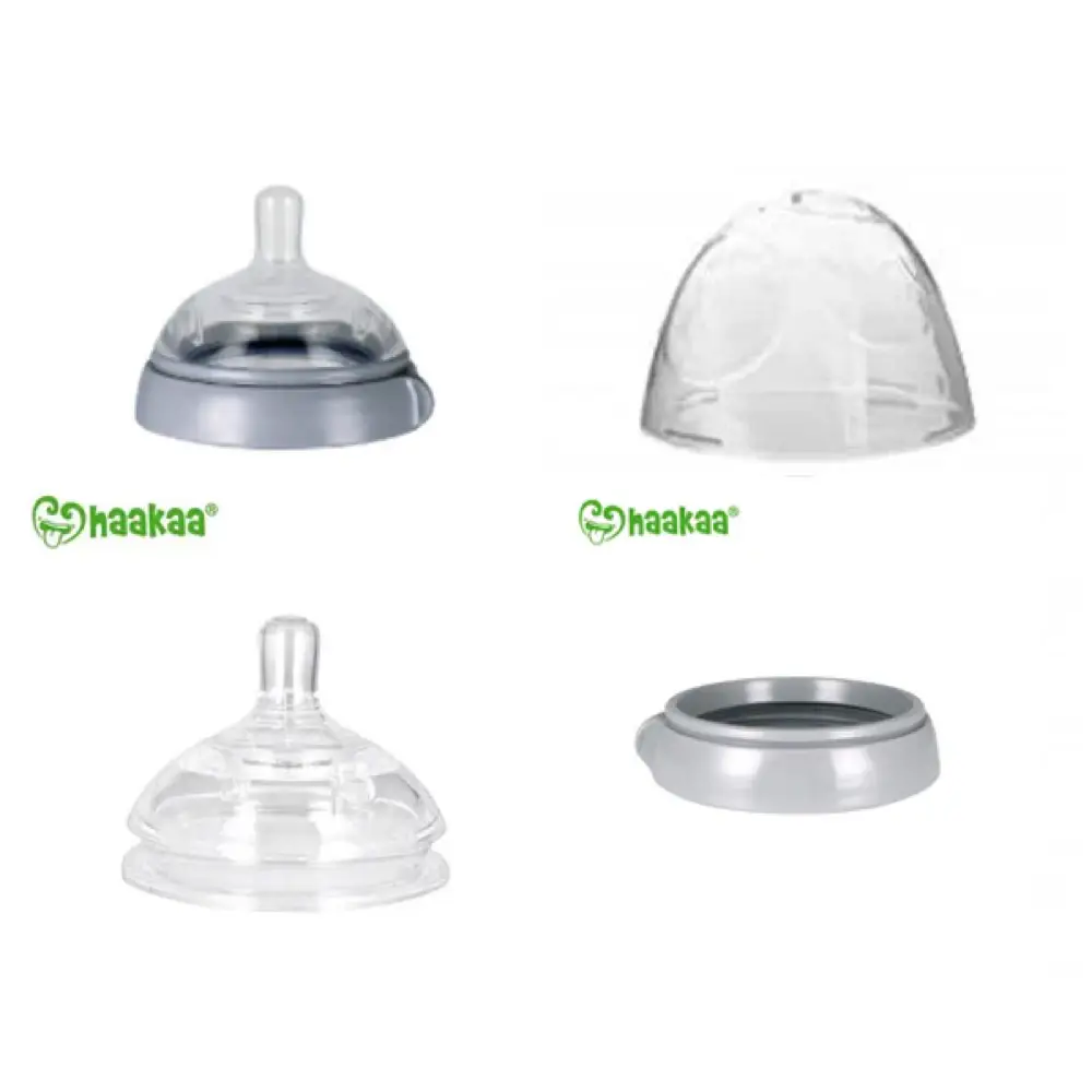 Haakaa Silicone Baby Bottle Nipple Attachment for Generation 3 Breast Pump - Perfect for Breastfeeding Moms, On-the-Go Feeding & Hands-Free Pumping