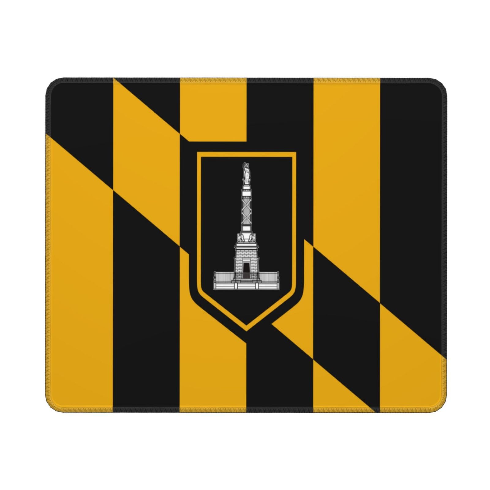 SIYTUAU Baltimore Maryland Flag Mouse Pad - 10x12 Inch Waterproof Non-Slip Rubber Gaming Mousepad for Laptop & Office Use | Perfect for Work, Gaming & Home Office Setup