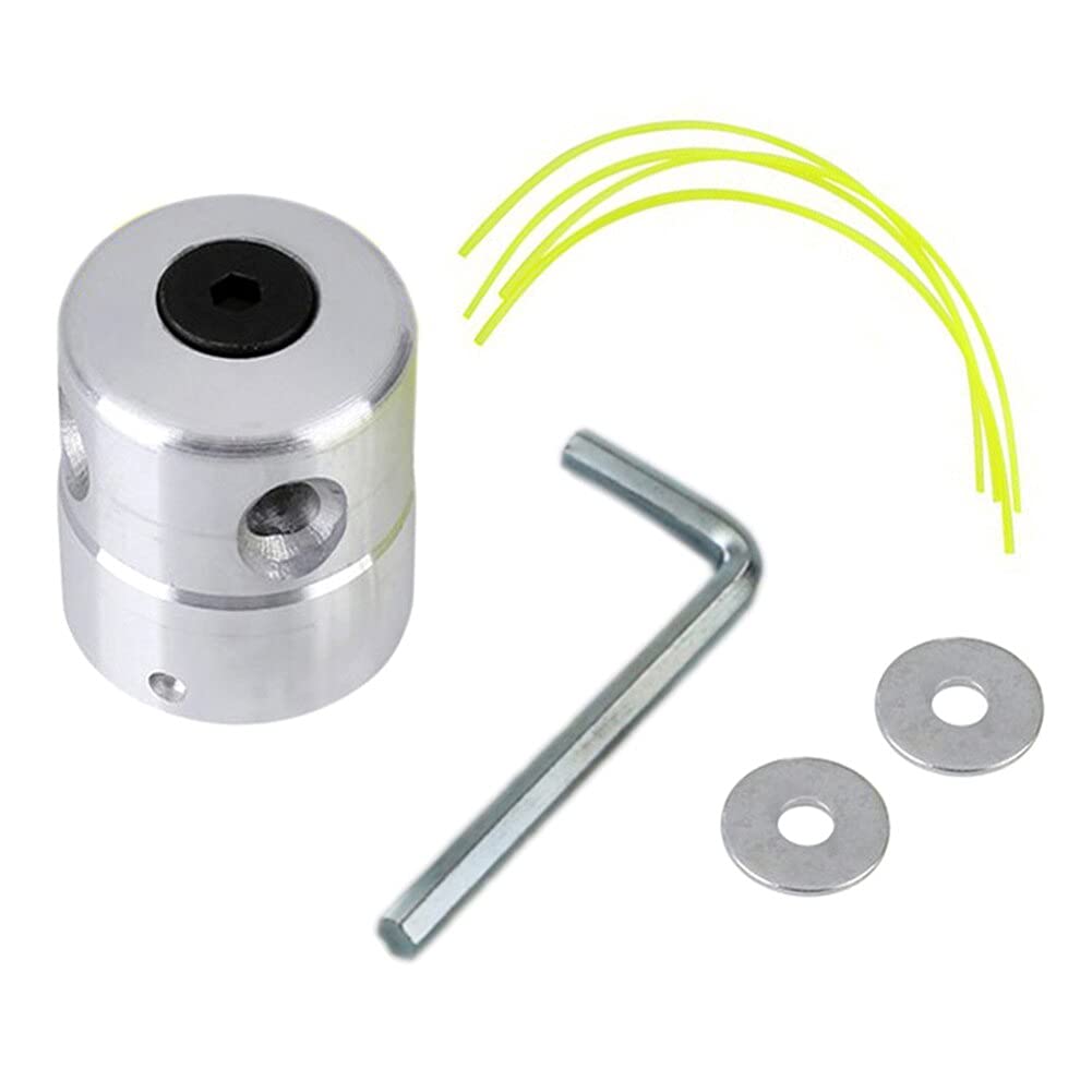Universal Aluminum Grass Trimmer Head Replacement - 4-Line Brush Cutter Head for Lawn Mowers & Trimmers | Durable Cutting Line Accessory for Yard Maintenance & Landscaping