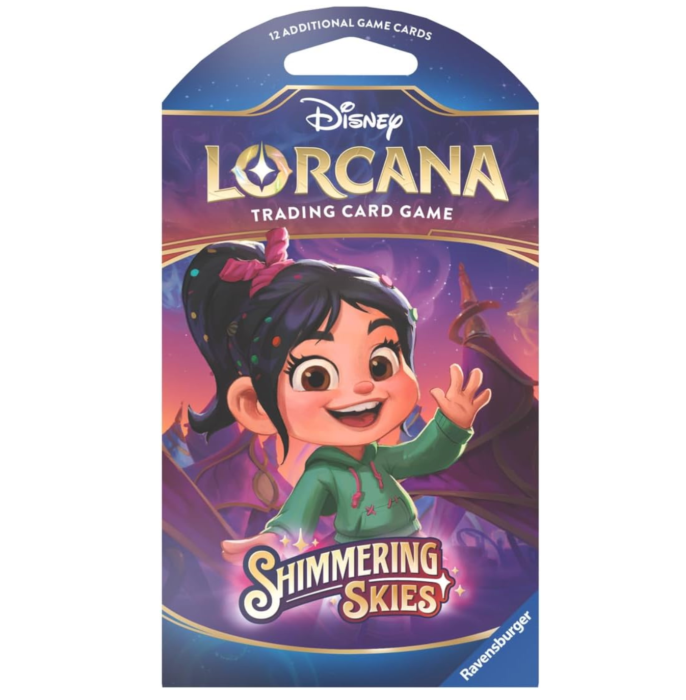 Disney Lorcana Shimmering Skies Trading Card Game Booster Pack | 12 Random Cards | Collectible TCG for Kids & Adults | Perfect for Game Nights, Tournaments & Disney Fans