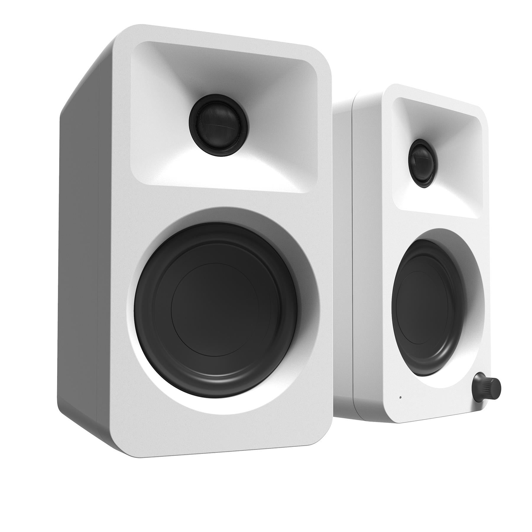 Kanto ORA Reference Premium Desktop Speakers - Matte White Finish | High-Fidelity Audio for Home Office, Gaming & Music Studios