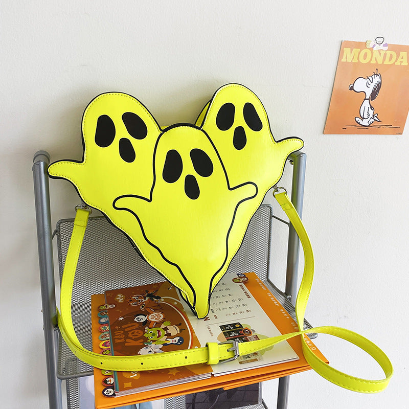 3D Cartoon Ghost Halloween Shoulder Bags for Women - Cute Crossbody Phone Purse with Funny Design | Perfect for Trick-or-Treating, Costume Parties & Spooky Outfits