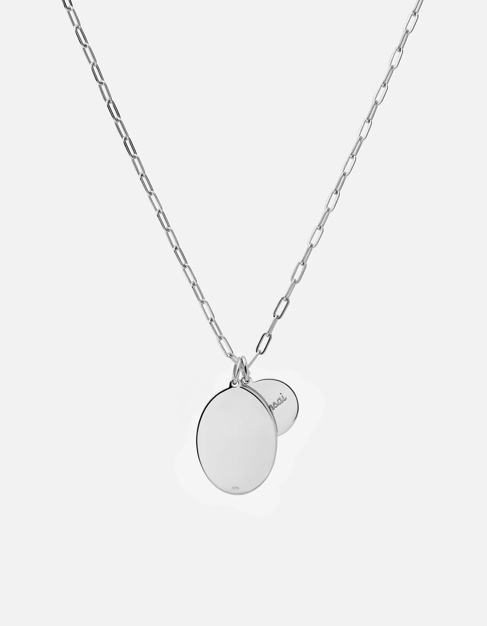 Sterling Silver Mini Dove Cable Chain Necklace with Teal Accent - Perfect for Everyday Wear, Gifts & Special Occasions