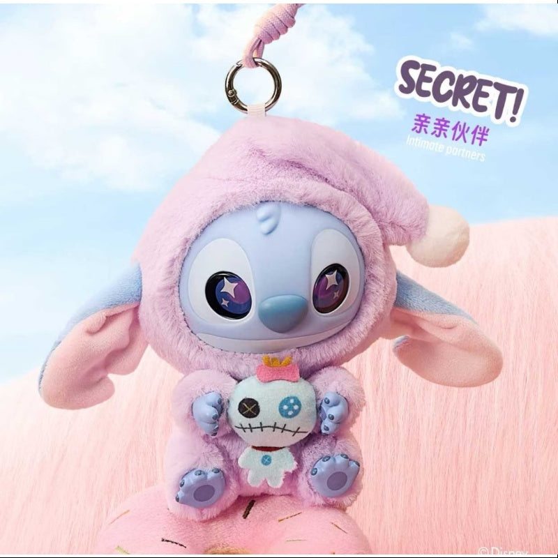 Disney Stitch Plush Keychain - Eat Something Before Sleep Series Vinyl Pendant for Secret Intimate Partners (1/72) | Cute Kawaii Anime Gift for Couples, Best Friends & Lovers