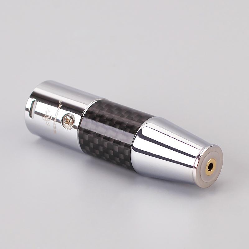 Premium Zephone DAC Decode 4-Pin Male XLR to 2.5/3.5/4.4mm Balanced Female Audio Adapter - Carbon Fiber Converter Plug for Professional Studio Headphones & Hi-Fi Audio Systems