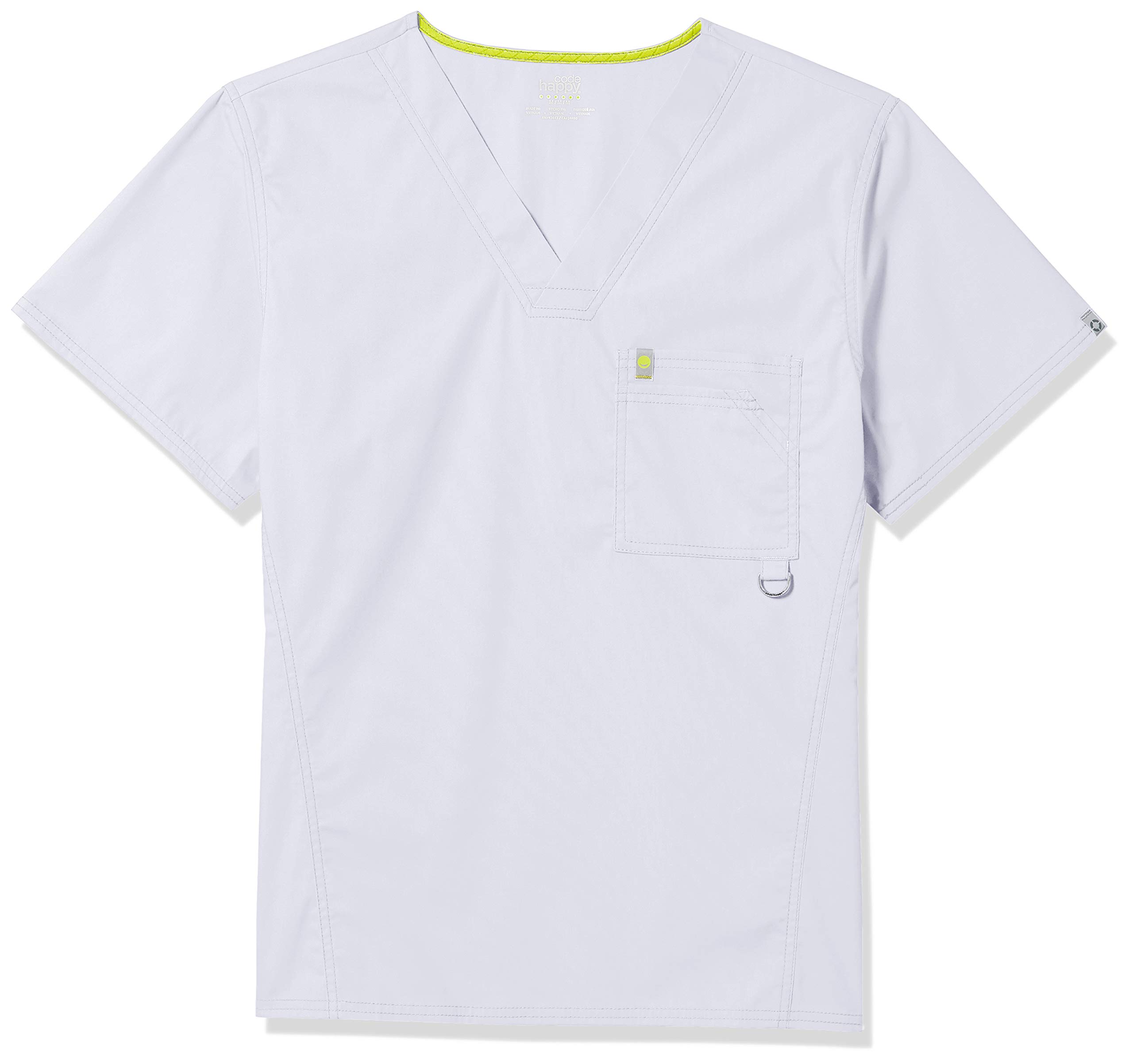 Code Happy Bliss with Certainty Men's V-Neck Scrub Top 16600A - Comfortable Medical Uniform for Doctors & Nurses