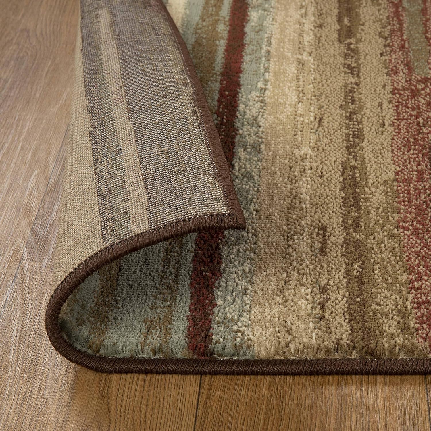Abstract Striped Lines Indoor Area Rug or Runner Rug - Soft & Durable for Living Room, Bedroom, or Hallway Decor
