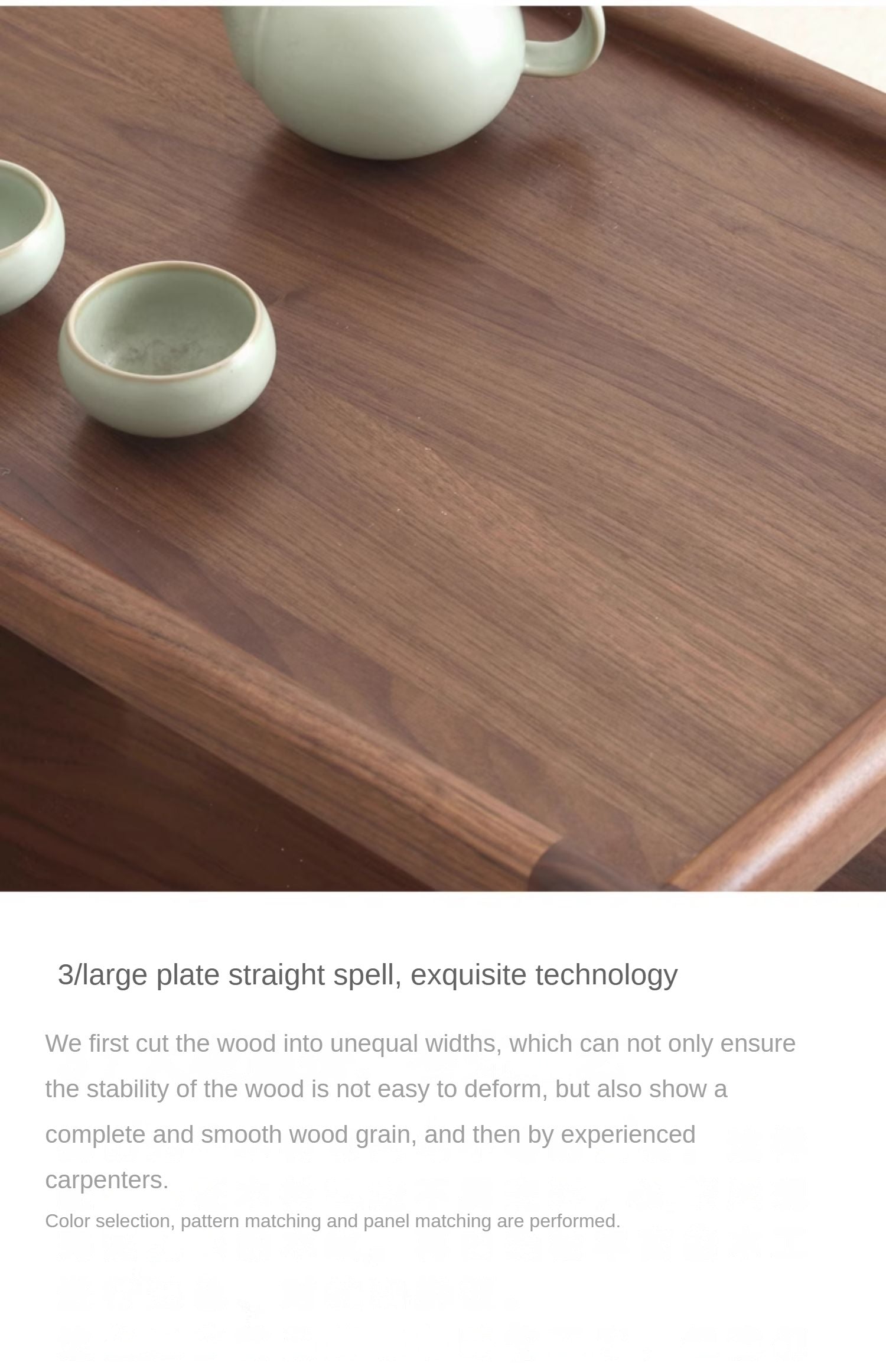 Premium Black Walnut, Ash & Oak Solid Wood Japanese Tatami Tea Table - Traditional Zen Style Low Table for Tea Ceremony, Meditation & Living Room Decor