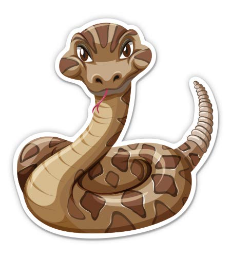 Rattlesnake 7-Inch Vinyl Sticker - Waterproof Decal for Cars, Laptops, iPads - Perfect for Outdoor Adventures, Road Trips & Personalizing Devices