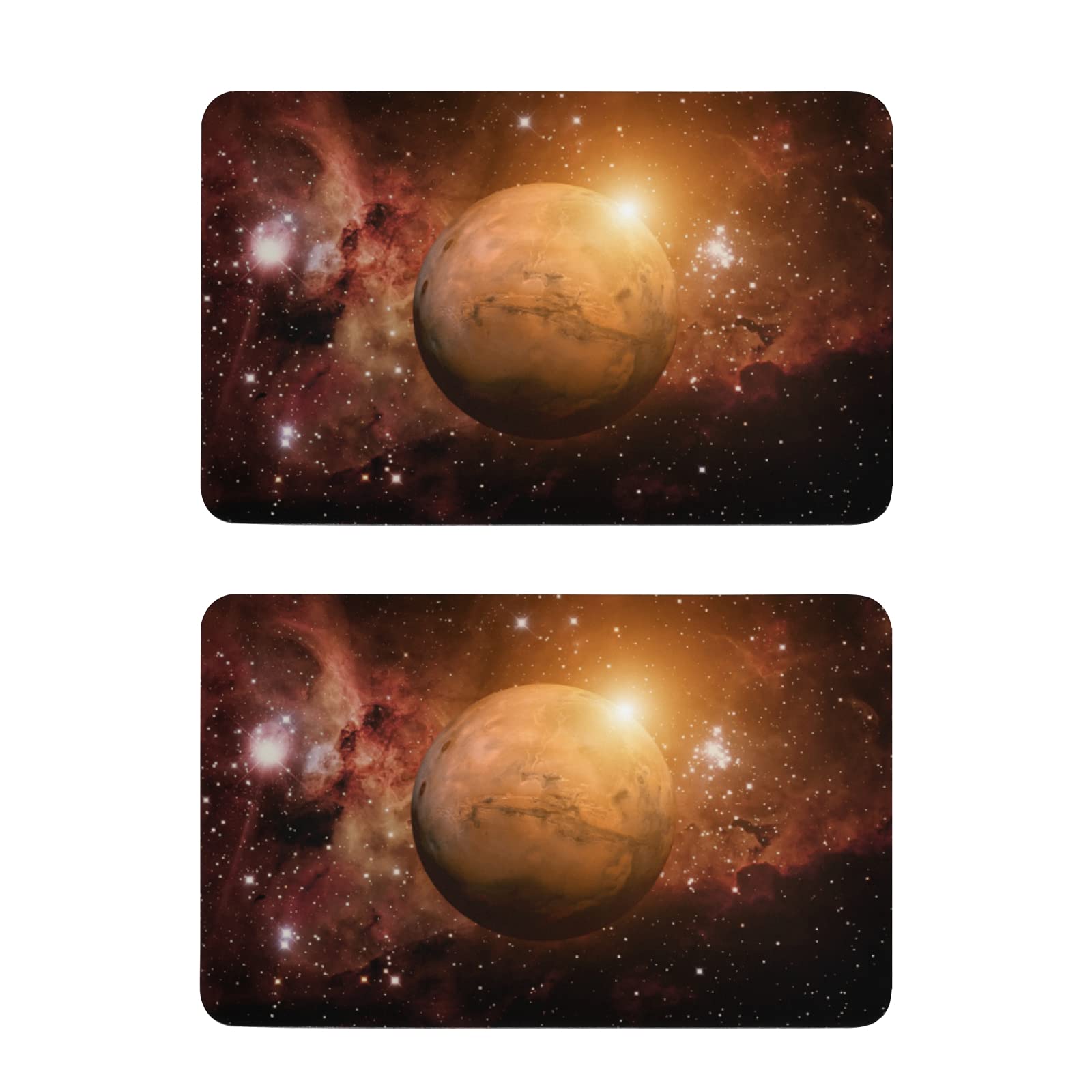 Solar System Mars Planets Refrigerator Magnets - 2 Pack Funny Space-Themed Fridge Stickers for Office, Kitchen & Whiteboard Decoration - Perfect for Science Lovers & Home Decor