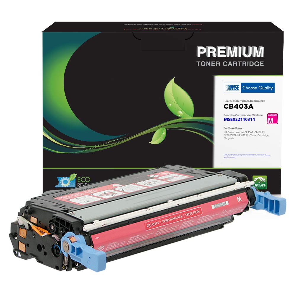 MSE Remanufactured Magenta Toner Cartridge Replacement for HP CB403A (HP 642A) | High-Quality Compatible Ink | Perfect for Home & Office Printing Needs