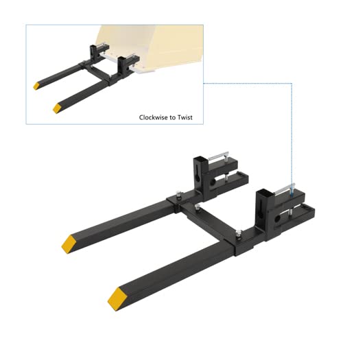 TUFFIOM 4000LBS Clamp-On Pallet Forks 43