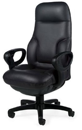 Global Concorde 24HR Executive High Back Chair with Synchro Tilt & Deep Seat (Model 2400-18) - Ergonomic Office Chair for Long Hours, Home & Business Use