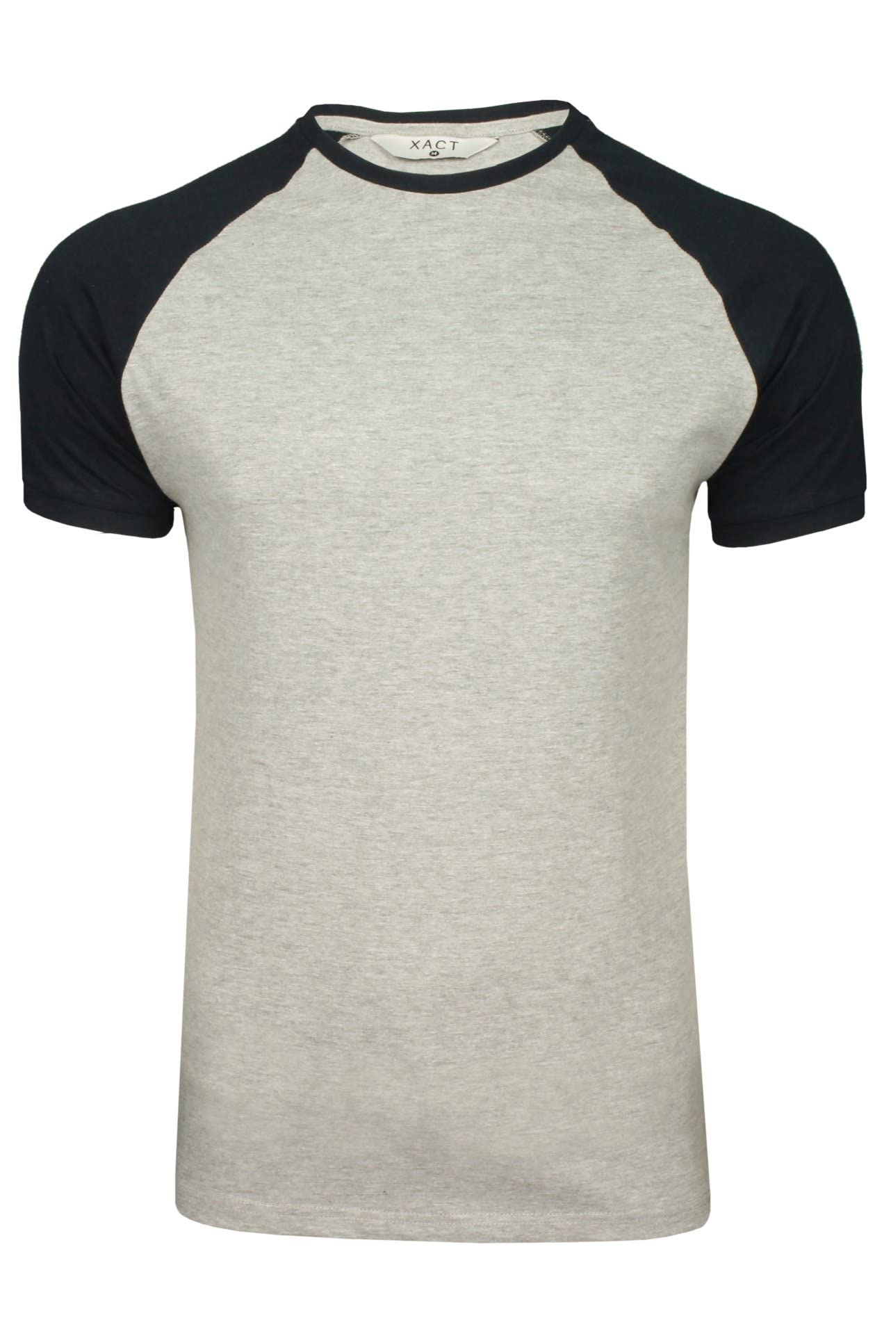Xact Men's 3-Pack Raglan Short Sleeve Crew Neck T-Shirts - Soft Cotton Casual Tees for Everyday Wear, Gym & Outdoors
