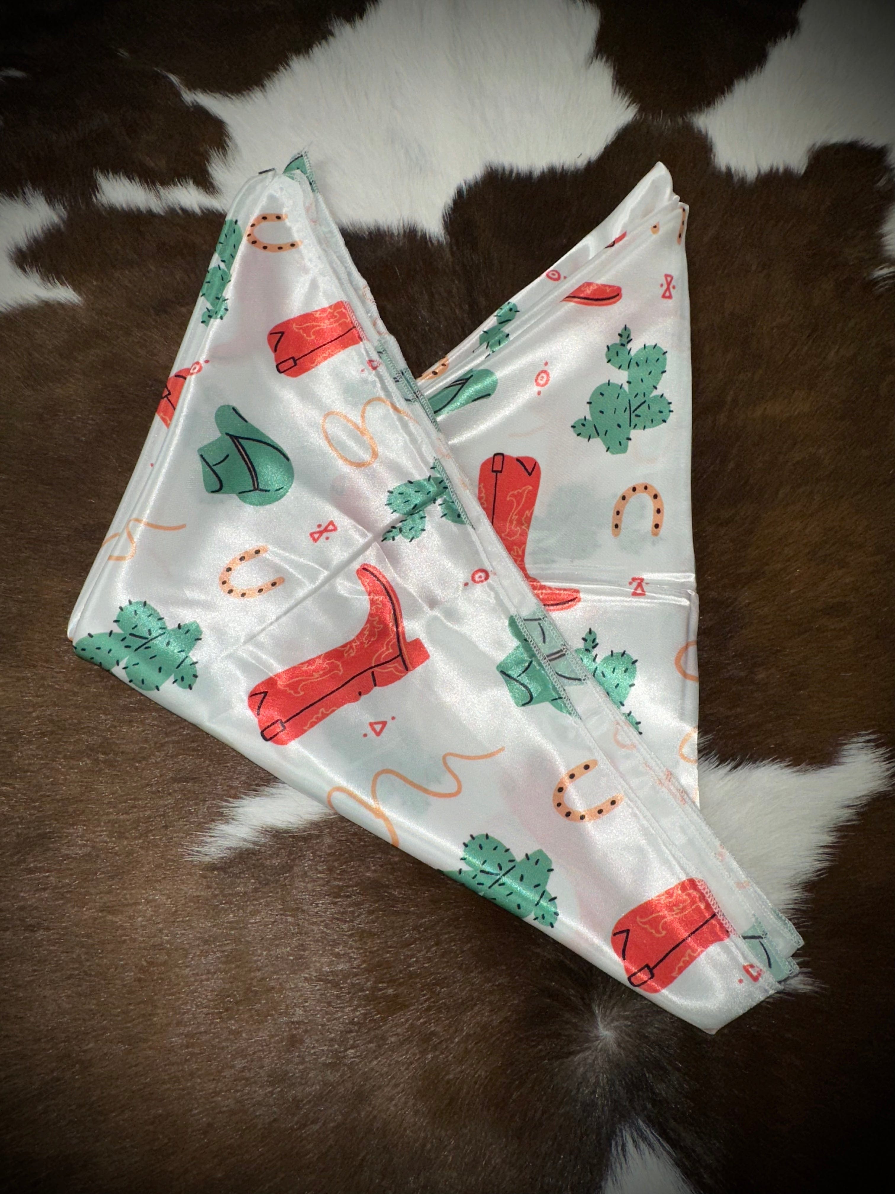 Boozy Boots Wild Rag - Stylish Western Bandana for Cowboy, Cowgirl & Outdoor Enthusiasts - Perfect for Rodeo, Horse Riding & Country Fashion Accessories