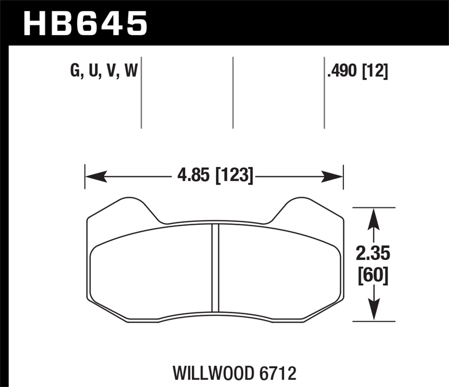 HB645U.490 DTC-70 Motorsport Brake Pads - High Performance Racing Brake Pads for Track & Drift - Perfect for Sports Cars, Muscle Cars & High-Performance Vehicles