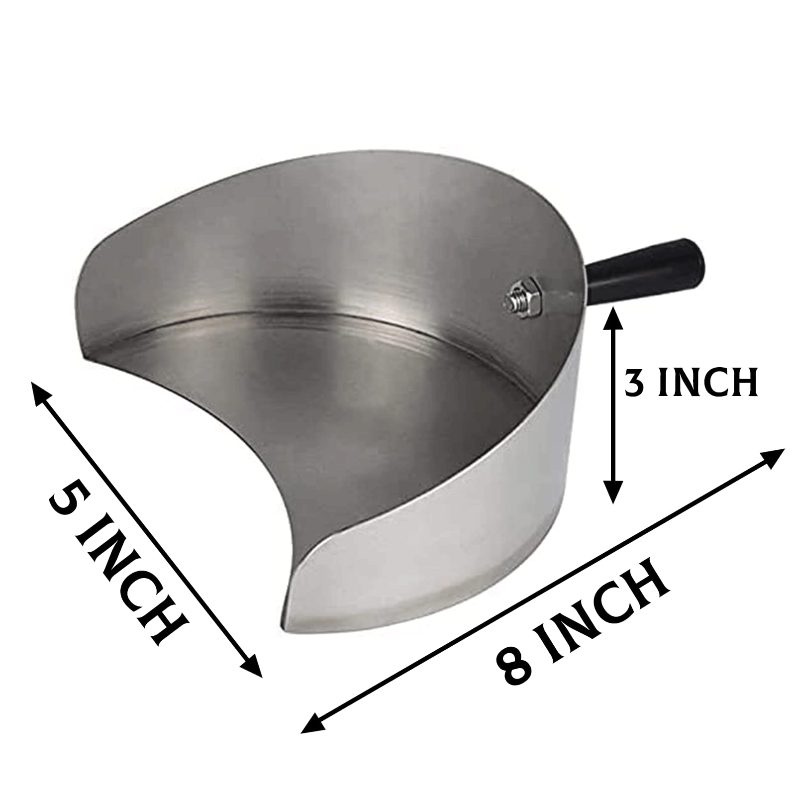 Premium Handheld Meat Catcher Pan for Rotisserie - Heavy Duty Doner Kebab Shovel, Shawarma & Gyro Grill Accessory for Home & Commercial Use | Perfect for Slicing Vertical Rotisserie Meat, Serving Doner Kebabs & Shawarma Dishes