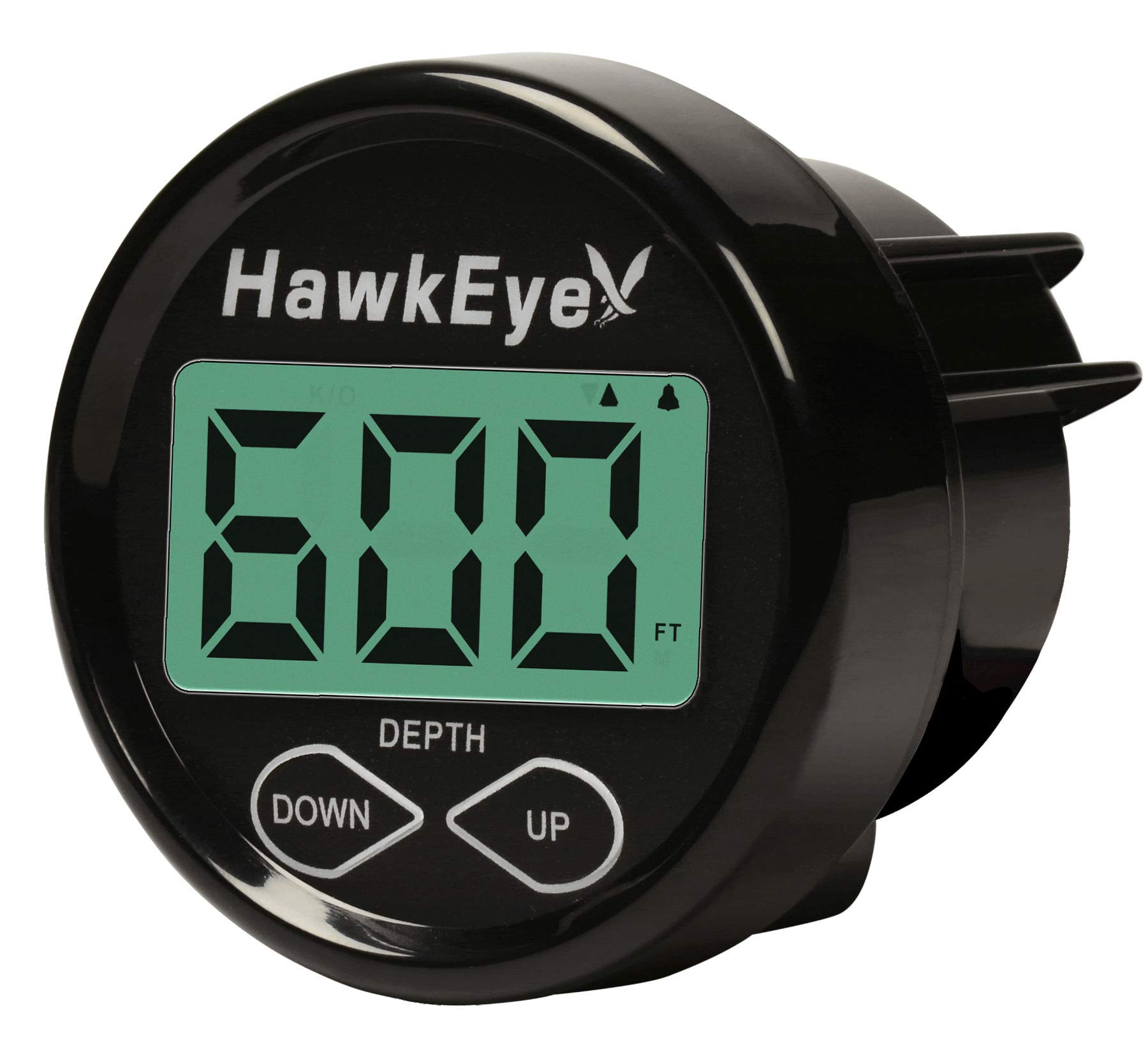 DepthTrax 2B Boat Mount In-Dash Digital Depth Finder - Marine Fish Finder with LCD Display for Fishing, Boating & Water Sports | Perfect for Bass Boats, Kayaks & Pontoon Boats