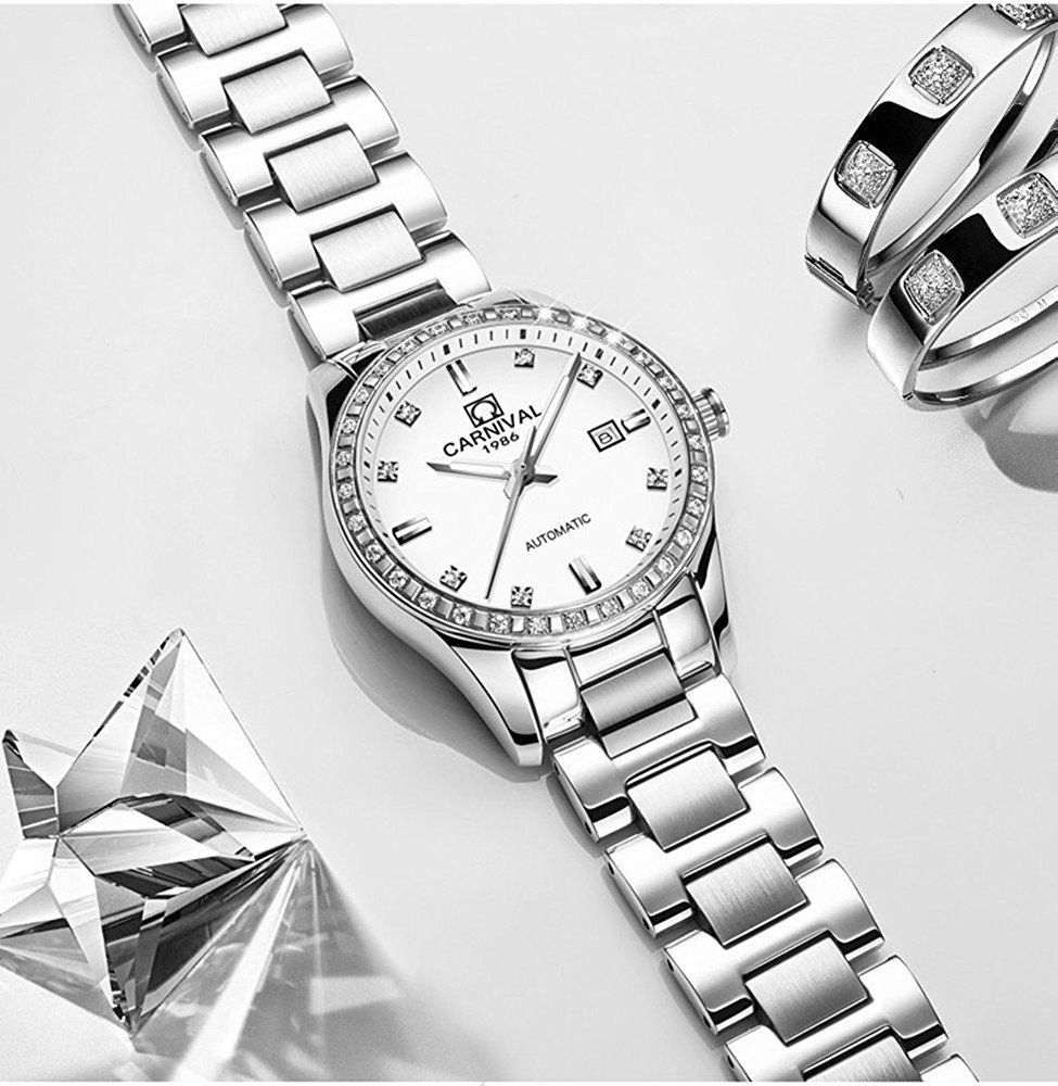 MASTOP Luxury Automatic Watch for Men & Women - Two-Tone Stainless Steel Couple Watch | Perfect for Anniversary Gifts, Date Nights & Formal Occasions