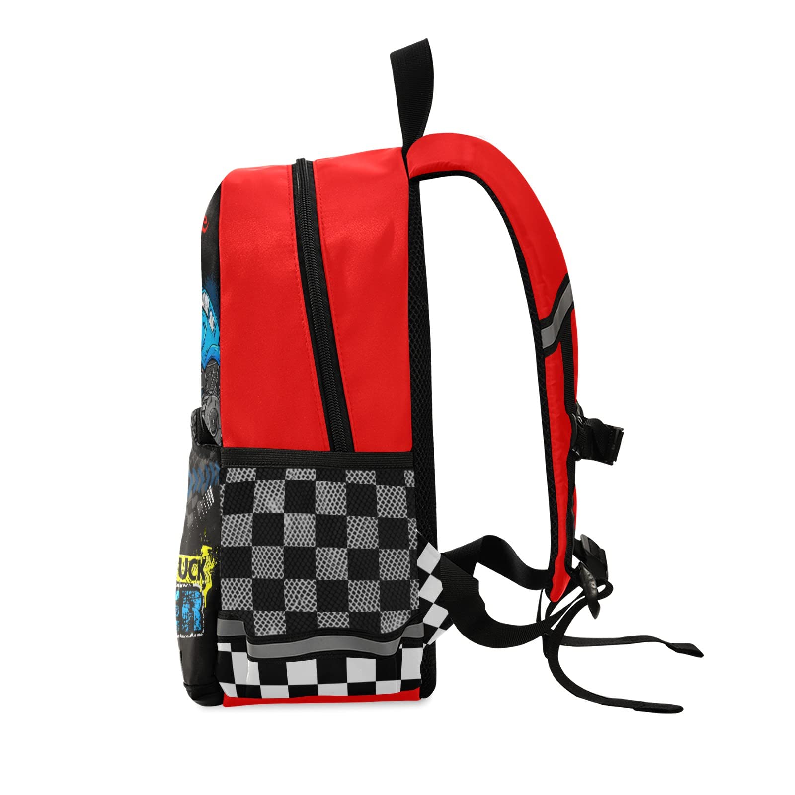 Personalized Monster Truck Backpack for Boys - 13 Inch Kids School Backpack with Name Customization | Durable Toddler Backpack for School, Travel & Outdoor Adventures