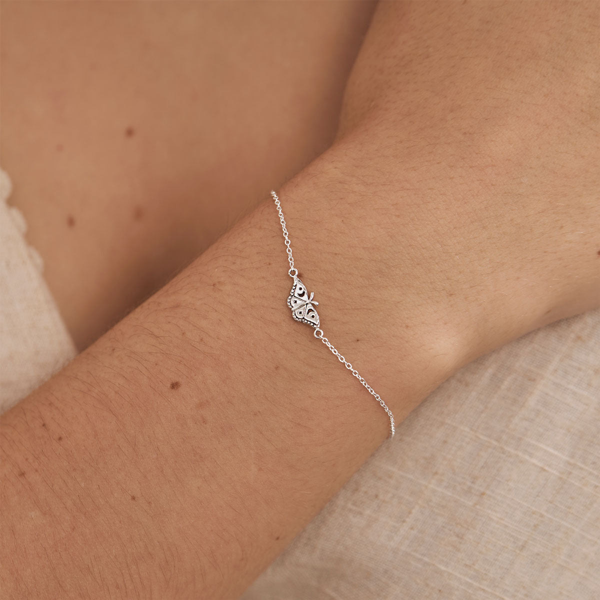 Celestial Moth Charm Bracelet for Women - Boho Moon Phase Jewelry - Perfect for Festival, Gift Giving & Spiritual Healing