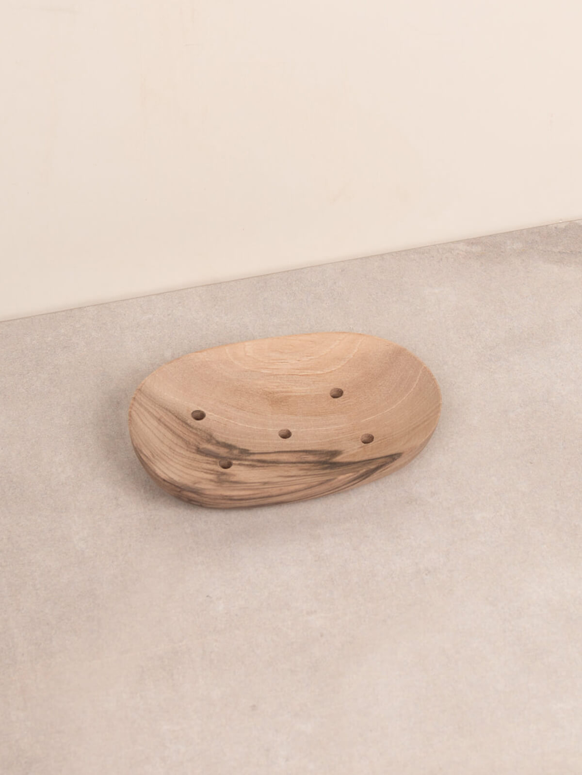 Natural Walnut Wood Soap Dish with 5 Holes - Handmade Rustic Bathroom Organizer for Bar Soap, Perfect for Spa, Shower, and Vanity Decor