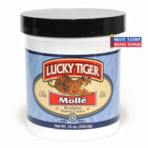 Lucky Tiger Molle Brushless Shaving Cream for Men - Natural & Soothing Beard Softener - Perfect for Sensitive Skin & Daily Shaving Routine