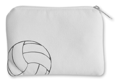 Genuine Volleyball Leather Coin Purse - Compact & Durable Wallet for Sports Fans, Coins & Small Essentials - Perfect for Volleyball Games, Travel & Everyday Use