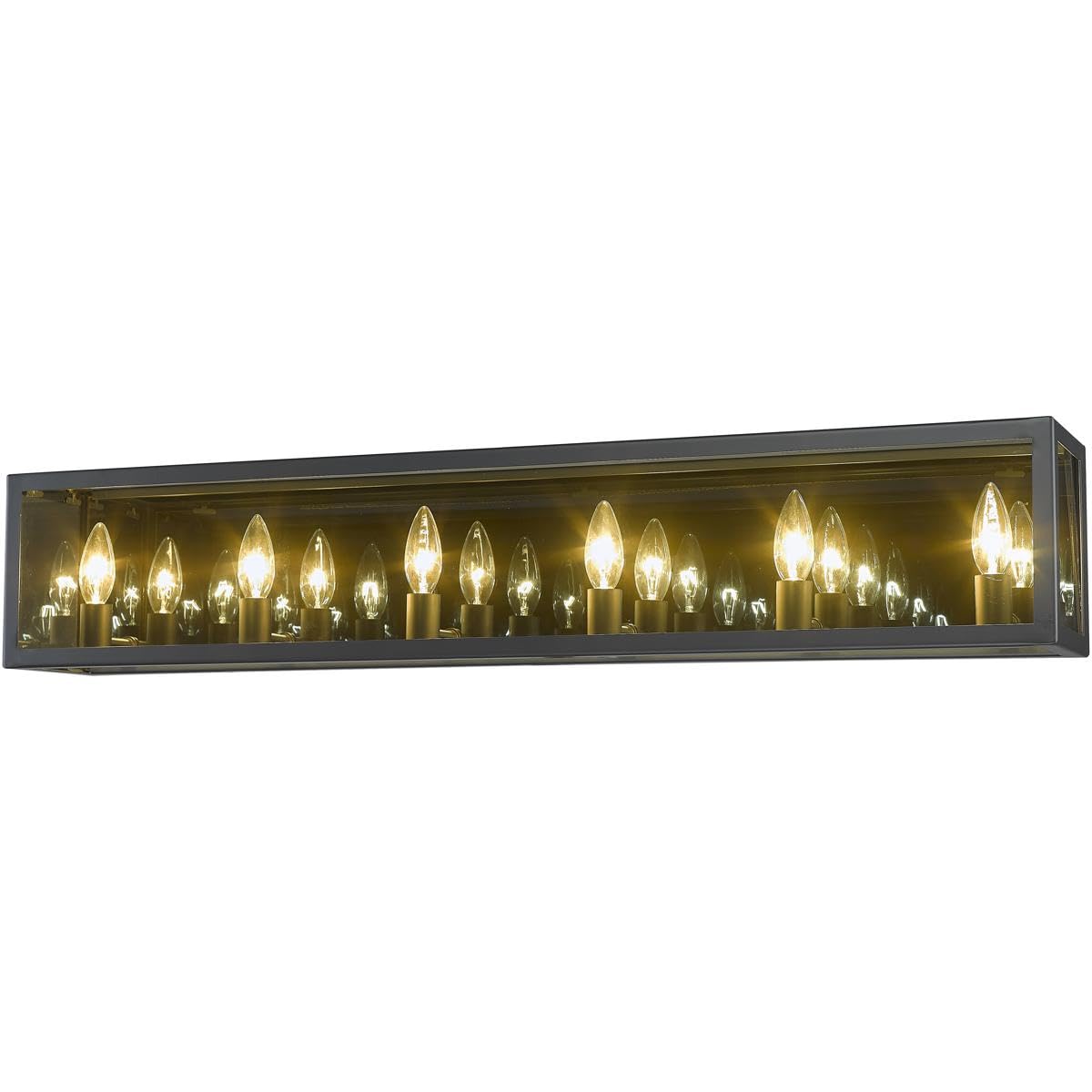 Z-Lite 6 Light Vanity Bathroom Light Fixture 802-6V-MC, Charcoal Finish - Perfect for Modern Bathroom, Powder Room & Dressing Area Lighting