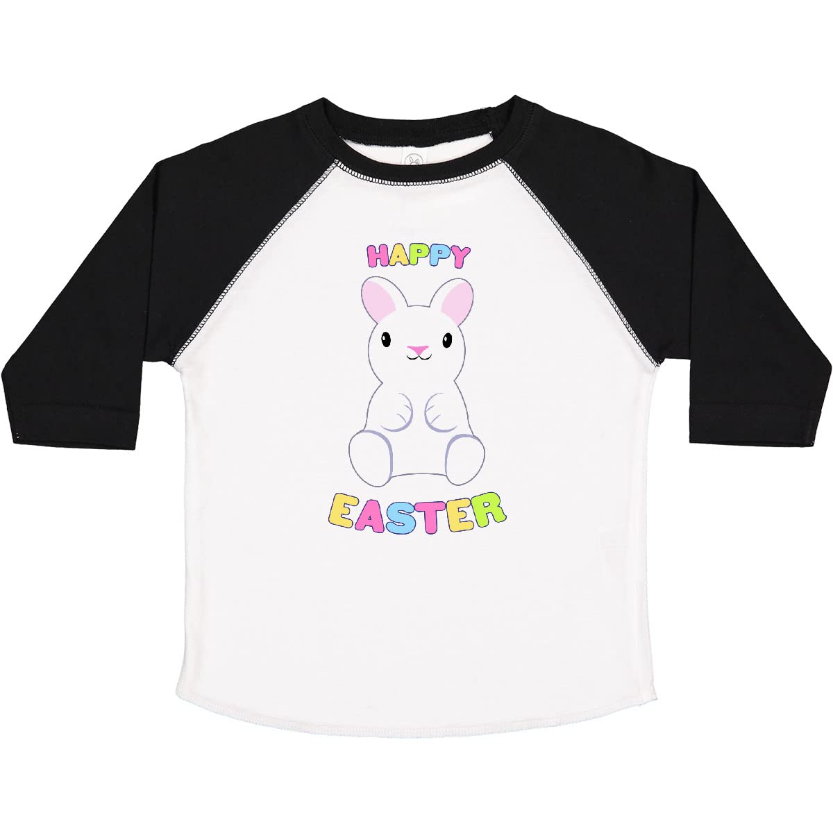 Inktastic Happy Easter Bunny Toddler T-Shirt - Cute Easter Outfit for Baby Boys & Girls - Perfect for Easter Egg Hunts & Family Photos