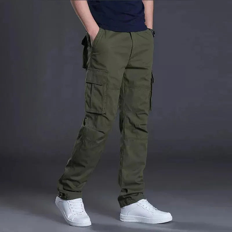 Men's Cargo Pants with Multiple Pockets - Durable & Stylish Workwear for Outdoor, Hiking & Casual Wear