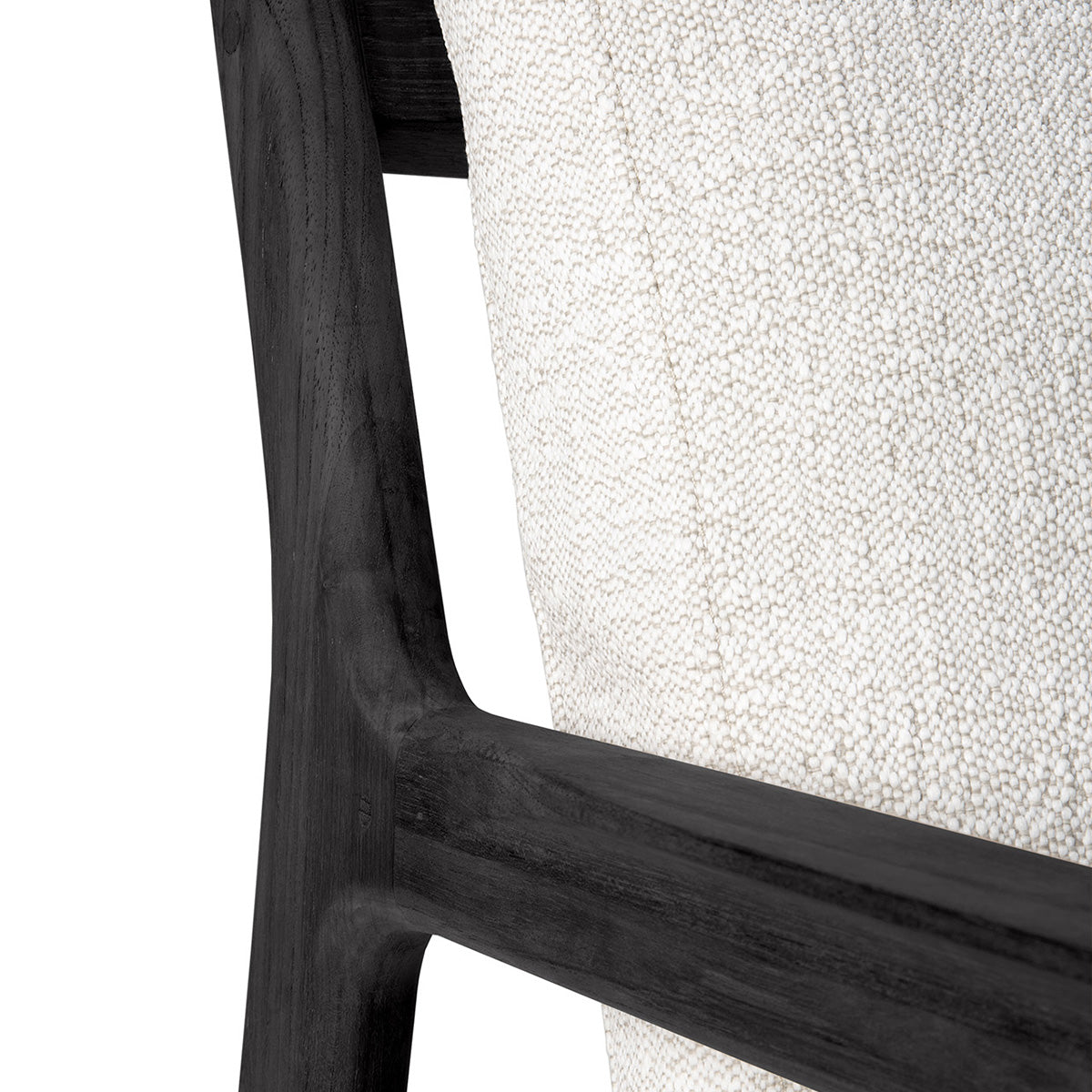 Outdoor 4-Seater Sofa with Jack Fabric in Teak Black & Off White - Perfect for Patio, Garden, and Poolside Relaxation