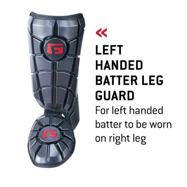 G Form Batter's Leg Guard - Lightweight Baseball & Softball Shin Protection for Youth & Adults - Perfect for Training, Games & Practice Sessions