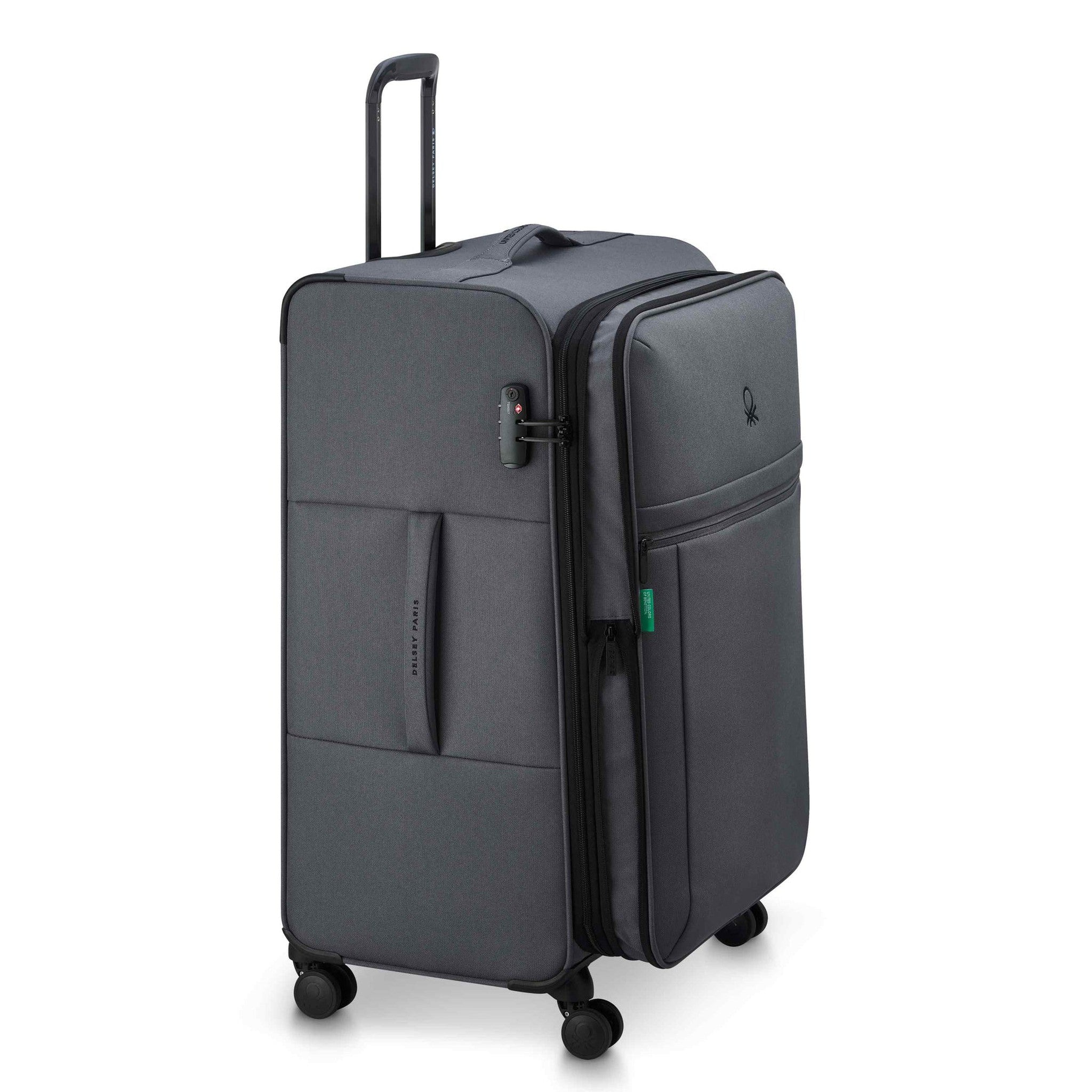 Delsey BE 27 Expandable Spinner Upright Luggage - Lightweight Durable Suitcase with 360° Wheels for Business Travel & Vacation (Carry On Size)