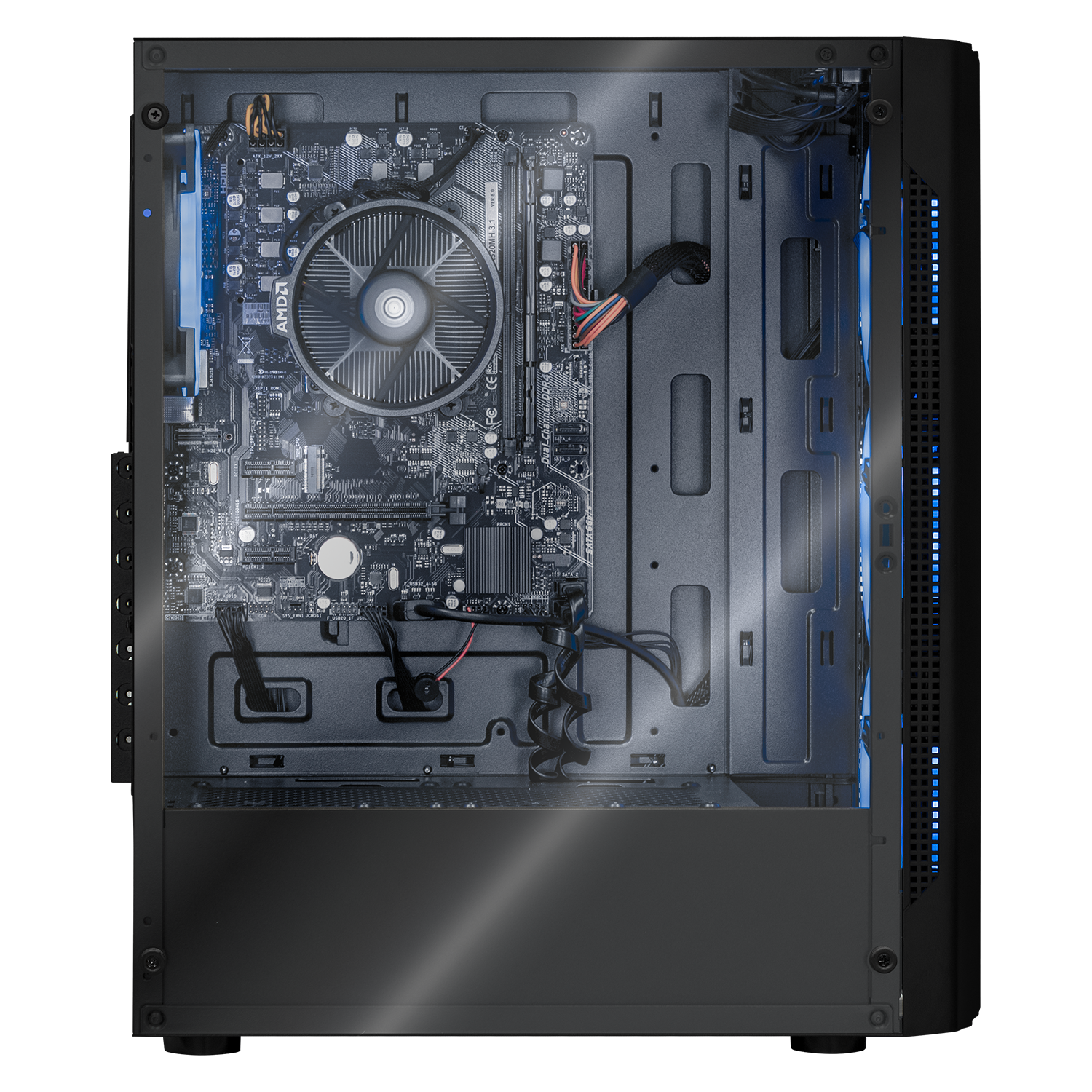 Xtreme PC Gaming Desktop - AMD Radeon Vega Renoir Ryzen 5 5600G, 16GB RAM, 120GB SSD + 2TB HDD, WiFi, Black - Perfect for Gaming, Streaming & Content Creation
