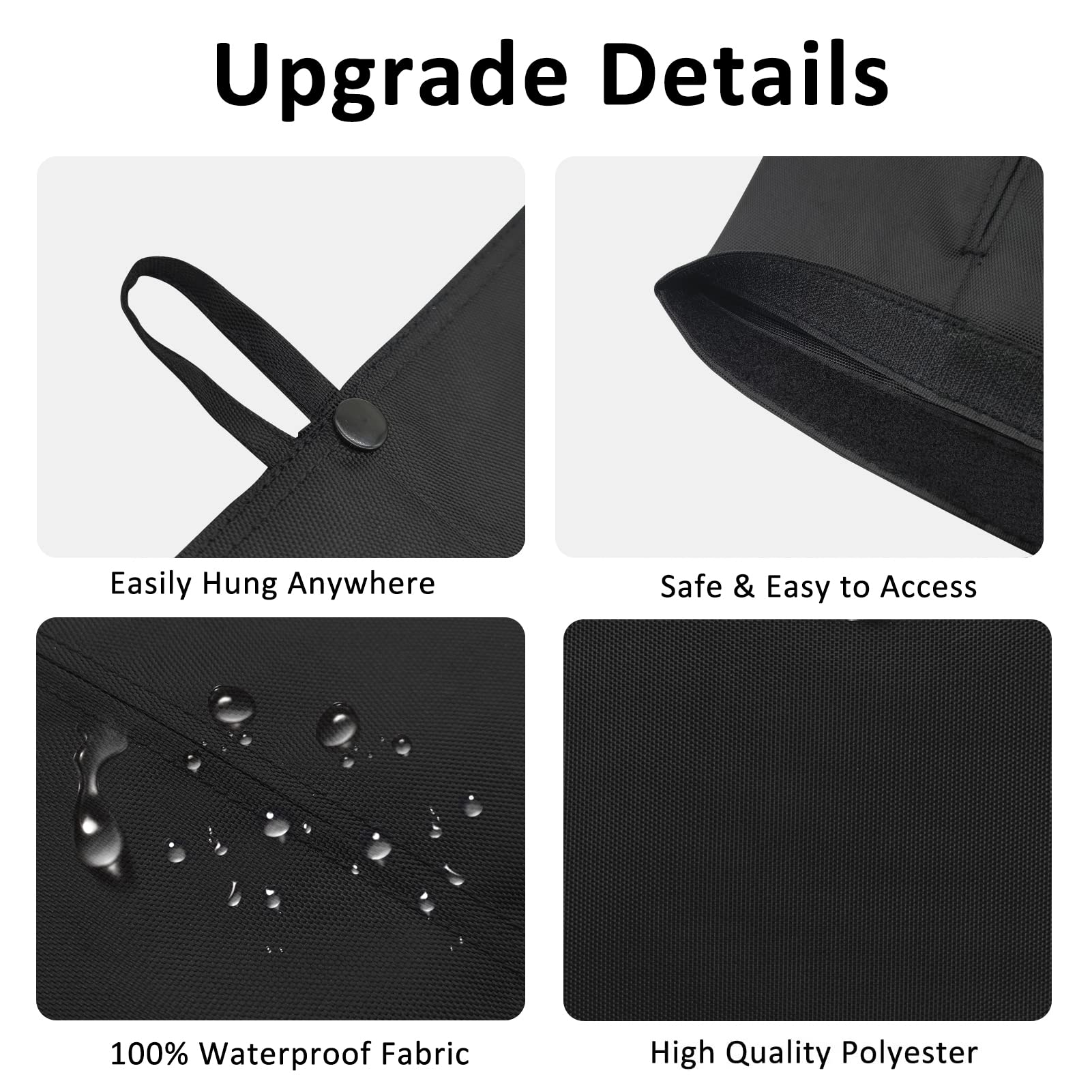 Kakaforsa Black Toilet Paper Holder & Travel Napkin Organizer - Reusable Cloth Tissue Box Cover with Hanging Hook for Car, Home, Office Desk | Perfect for Bathroom, Kitchen, Vehicle & Workspace Organization